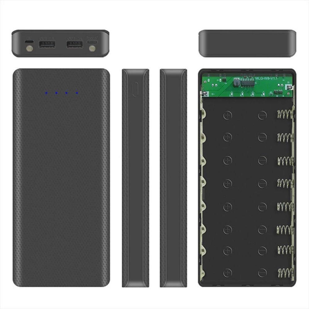 Hộp Sạc Pin Điện Thoại Hai Cổng Micro USB Tiện Dụng Ốp