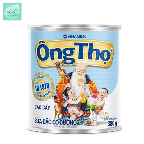 Combo 5 Hộp Sữa Đặc Có Đường Ông Thọ Chữ Xanh - Hộp Thiếc 380G - Lulu Mart