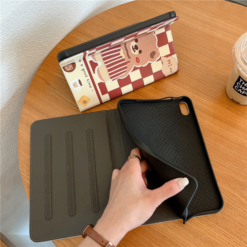 Ốp Máy Tính Bảng Da PU Có Giá Đỡ Cho iPad Mini /Air 1 2/Pro 9.7/4th 5th 6th 2017 2018/7th 8th 9th Gen 2019 2020 2021