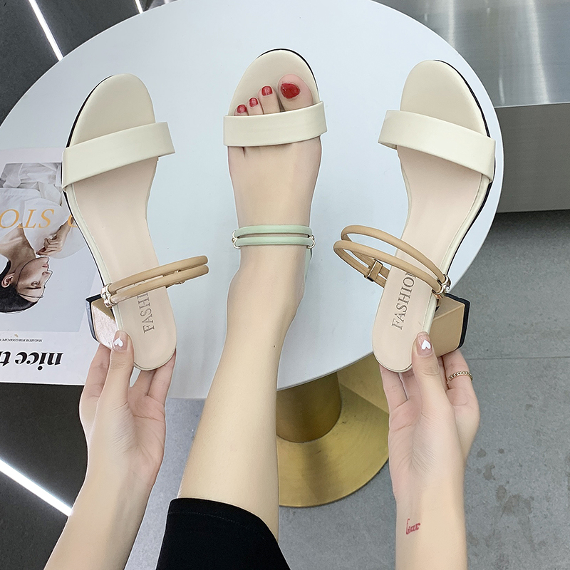 Giày sandal IELGY hai cách mang phong cách cổ điển cho nữ