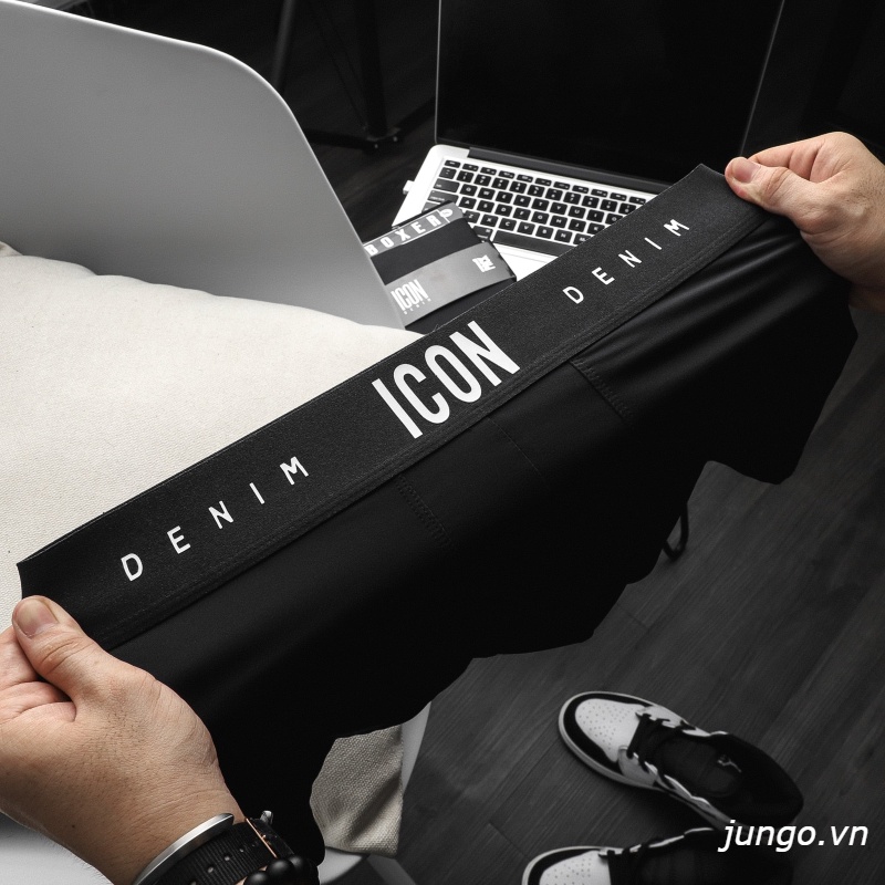 Quần lót nam ICON Demin cao cấp chất thun lạnh đẹp quần sịp nam đùi mềm mại co dãn jungo
