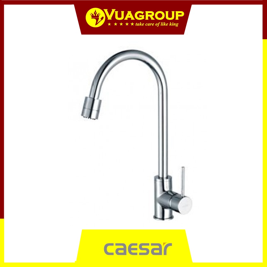Bộ vòi bếp nóng lạnh gắn chậu Caesar K325C (3 chế độ xả)