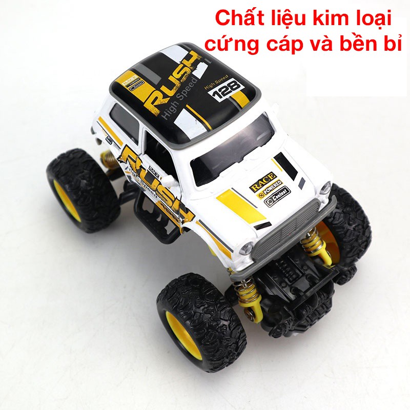 Xe đồ chơi ô tô địa hỉnh tỷ lệ 1:36 chất liệu hợp kim, cánh cửa có thể mở được, chắc chắn và vô cùng bền bỉ (chạy cót)