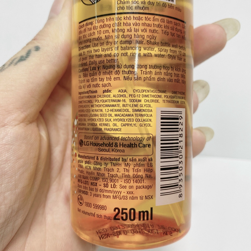 Nước Xịt Dưỡng Tóc Double Rich 250ml