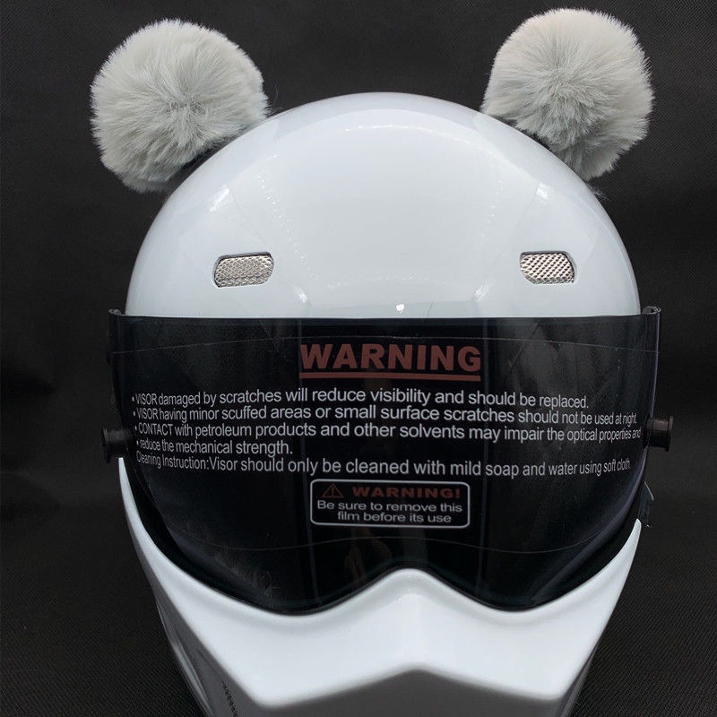 Mũ Bảo Hiểm Hình Tai Thỏ Cân Bằng Cá Tính Sáng Tạo Dành Cho Xe Máy