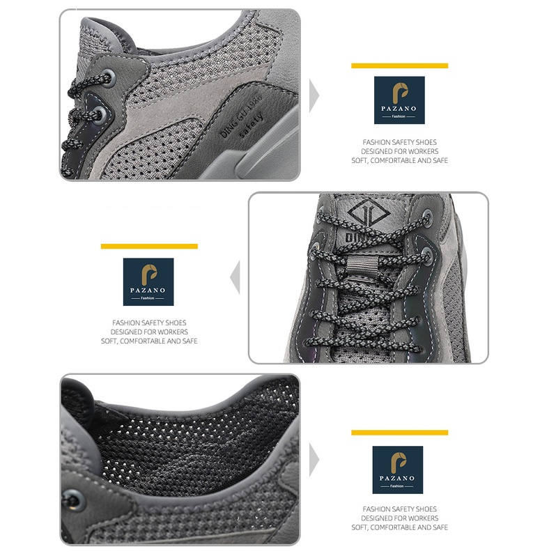 Giày Bảo Hộ Lao Động Kanto 638 Siêu Nhẹ, Mũi Thép, Đế Chống Đinh, Đế Đúc Nguyên Khối, Giày Bảo Hộ Nam [Có Video Thực Tế] | BigBuy360 - bigbuy360.vn