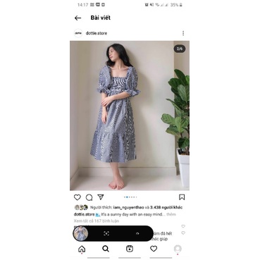 đầm dottie size M