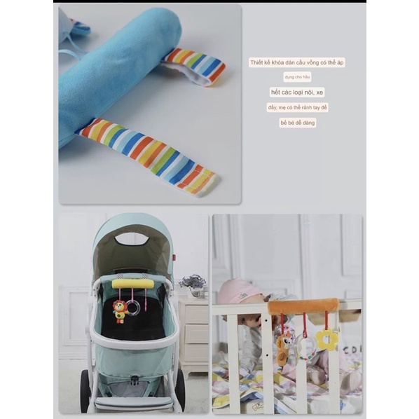 Thú Bông Treo Nôi Cũi Xe Đẩy Phát Nhạc Cho Bé Nhiều Mẫu Augleka