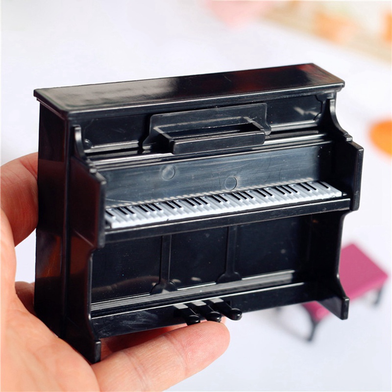 Mô Hình Đàn Piano Mini Bằng Gỗ Trang Trí Nhà Búp Bê