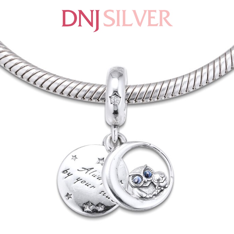 Charm bạc 925 cao cấp, hàng chuẩn bạc - Charm Always by Your Side Owl thích hợp để mix vòng tay charm - DN216