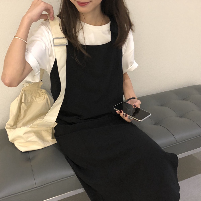 Túi Đeo Chéo Màu Đen Khóa Kéo Thời Trang Nữ