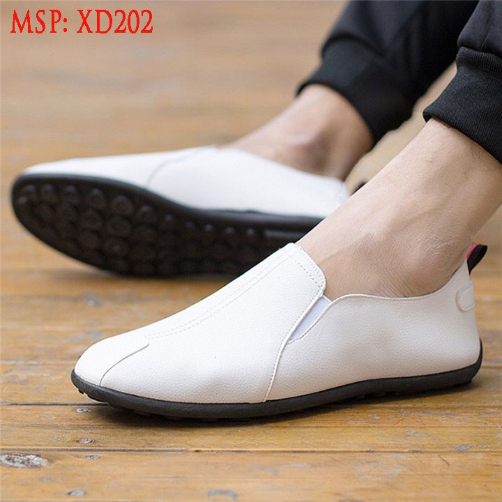 [ SIÊU RẺ ] TẶNG TẤT LƯỜI CAO CẤP - Giày Lười Nam Hàn Quốc Màu Trắng [ Shop Yêu Thich ] | BigBuy360 - bigbuy360.vn