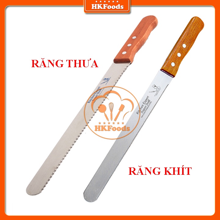 Dao Cắt Bánh Mì Tay Cầm Gỗ 30cm