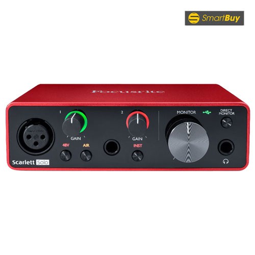 Sound card thu âm Focusrite Scarlett Solo  - Hàng chính hãng