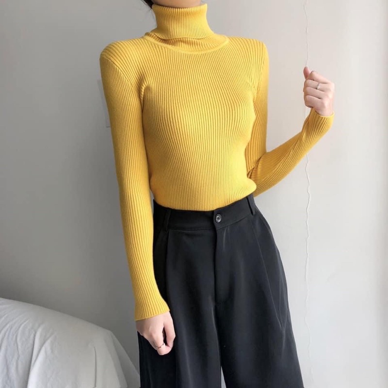 Áo len cổ lọ basic | BigBuy360 - bigbuy360.vn