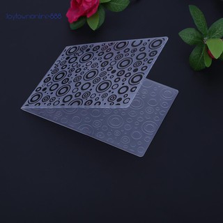 Joe✰ 1pc Jingling Bell Plastic Embossing Folder Template For Scrapbooking DIY