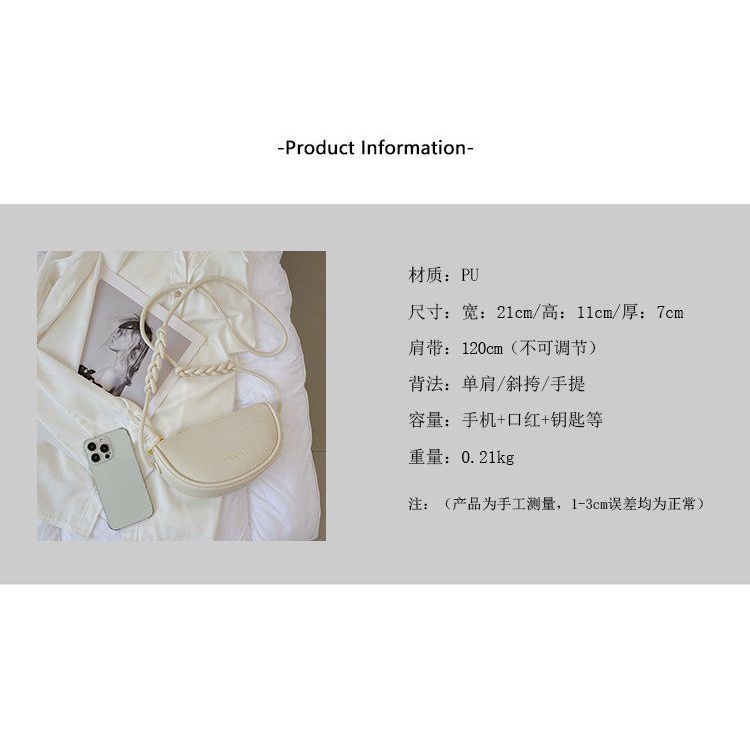 Túi Xách Đeo Vai Màu Trơn Phong Cách vintage Thời Trang Cho Nữ