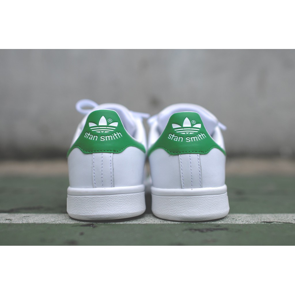 Giày Adidas Stan Smith Trắng Gót Xanh Lá Nam Nữ