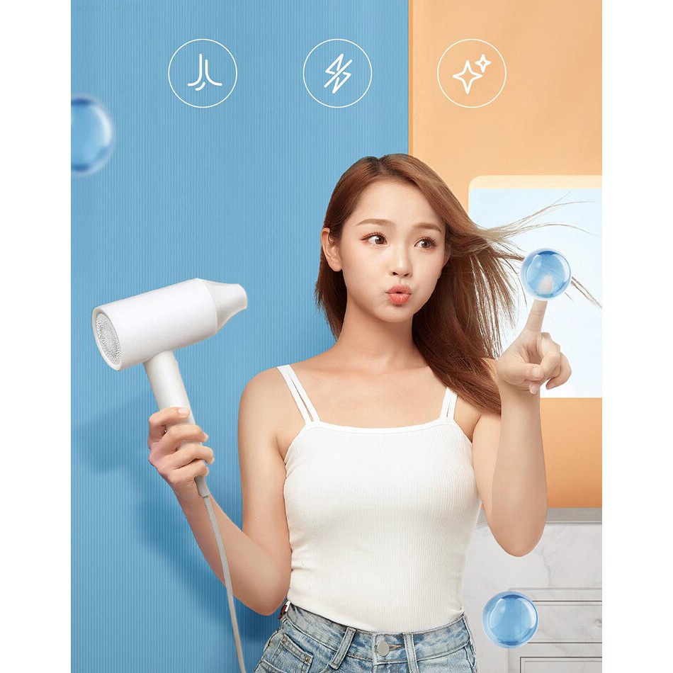 Máy sấy tóc cao cấp bảo vệ tóc chống xù Xiaomi Youpin showsee 1800W bổ sung ion âm