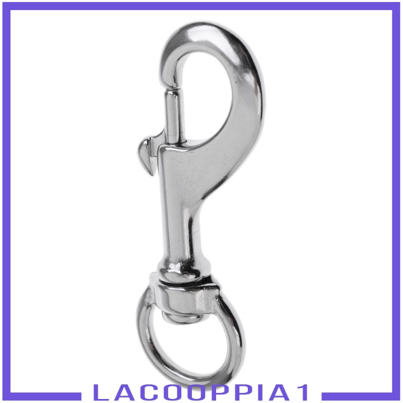 [Lacooppia1] Móc Xoay Tròn Bằng Thép Không Gỉ 68mm Cho Thú Cưng