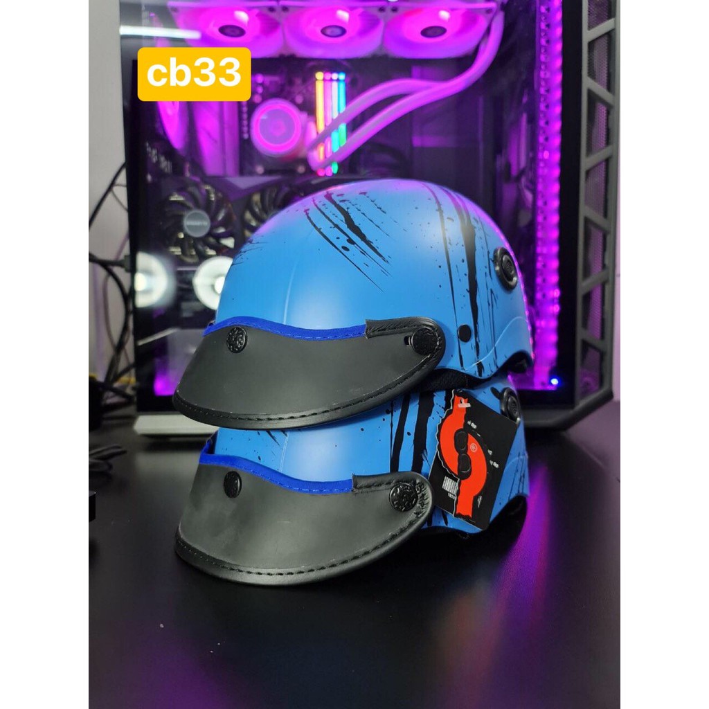 Nón Bảo Hiểm Cacbon Thông Gió Cao Cấp VKFC BB01