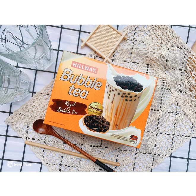 COMBO 3 HỘP TRÀ SỮA TRÂN CHÂU HILLWAY - hộp (5 gói Trà sữa + 5 gói Trân châu)