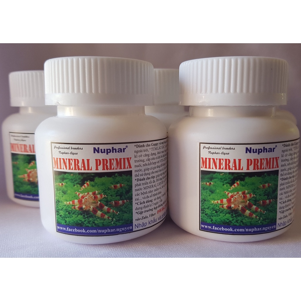 Nuphar Mineral Premix 70gr - Khoáng Chất Tổng Hợp Cho Tép Cảnh