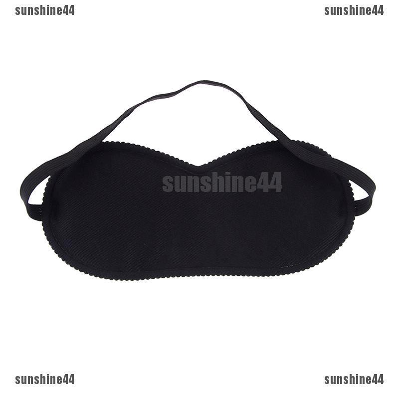 Fashion Black Sleep Eye Mask Filled Sunshade Travel Sleep Relaxation Aid Blinds Ey