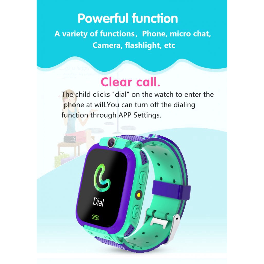 【COD】Q12 Anti Lost Smart Watch LBS Kid SmartWatches Baby Watch 1.44 Inch Waterproof Voice Chat LBS Finder Locator Tracker
