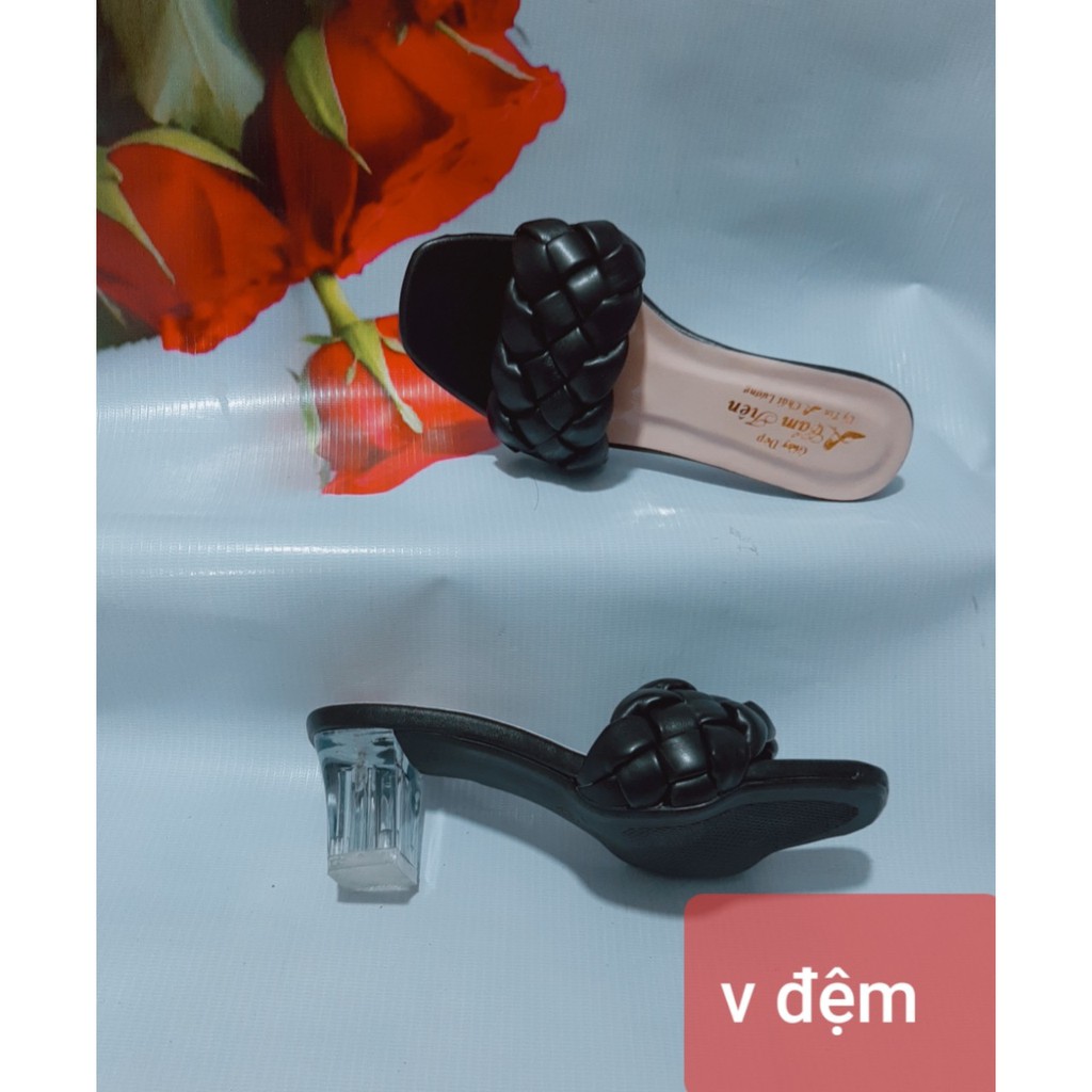 Dép nữ đẹp đủ size từ 33 đến 44 cao 5 phân dây đệm