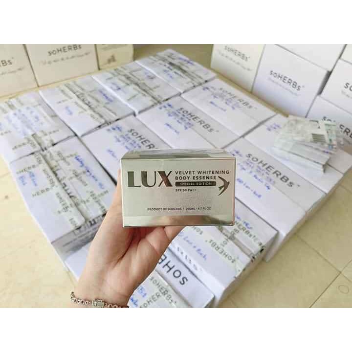 Kem Trắng Da Body Lux Thấm Nhanh Không Bết Dính Mịn Màng Từ Tinh Chất Yến Tươi Chính Hãng Hôp 200Gr Vala Store