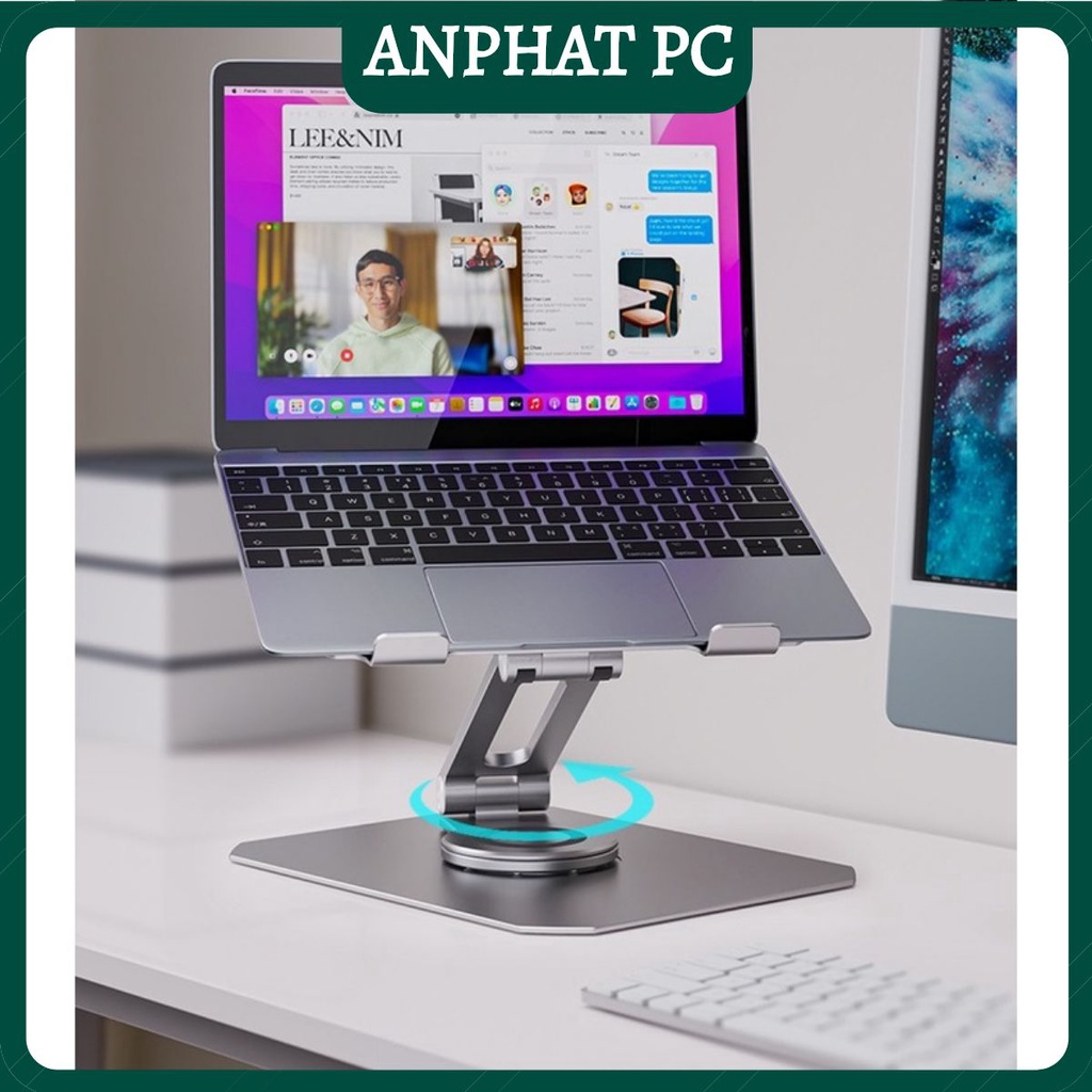 Giá đỡ Boneruy L05 cho Laptop Macbook Máy tính  chân đế xoay 360 độ chắc chắn cao cấp cho máy 11 - 17 inch.