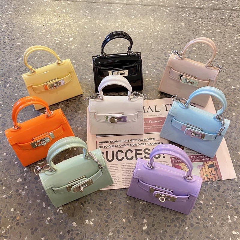 Túi silicon dáng kelly size mini siêu hot | BigBuy360 - bigbuy360.vn