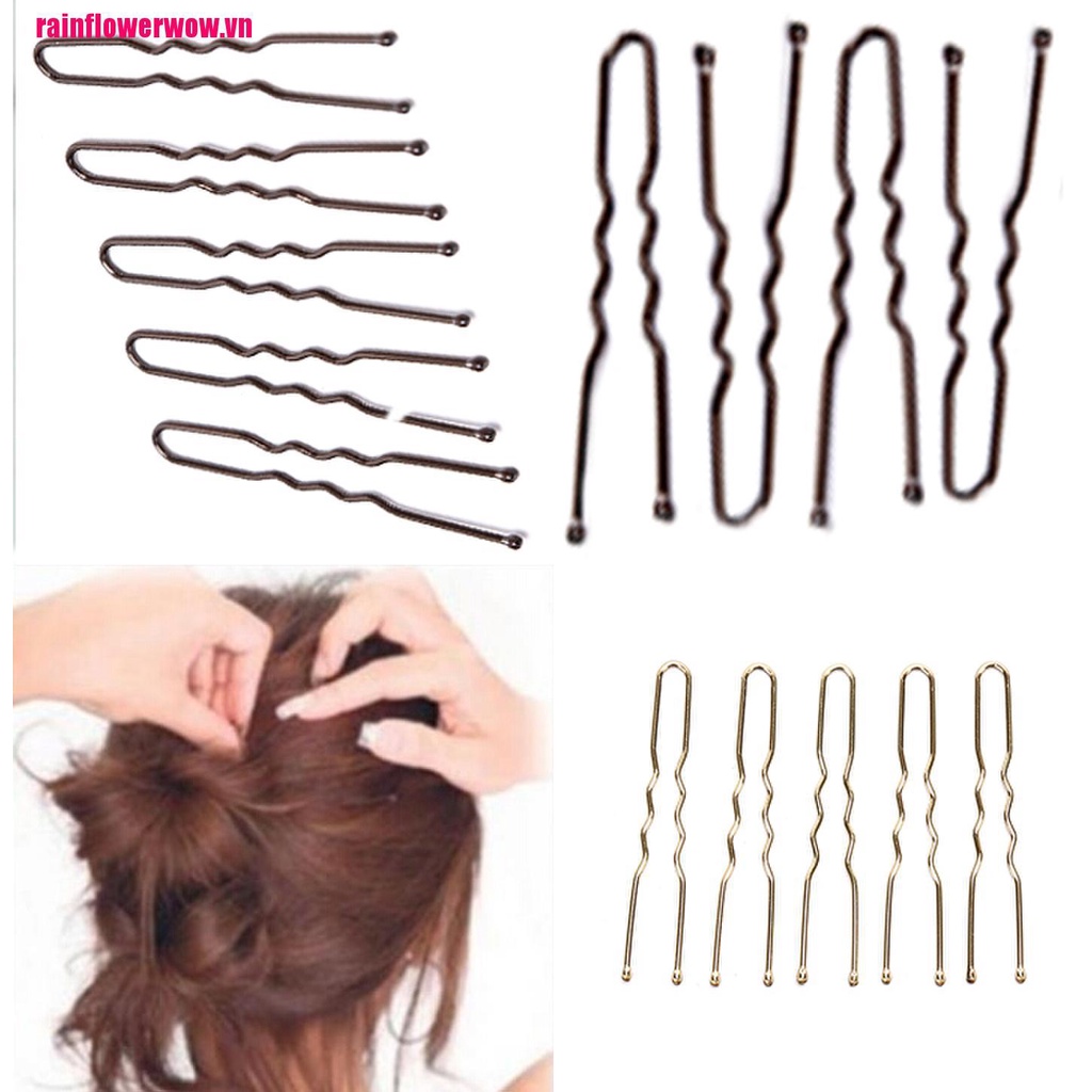 Bộ 20 Kẹp Tóc Kim Loại Hình Chữ U Cho Nữ