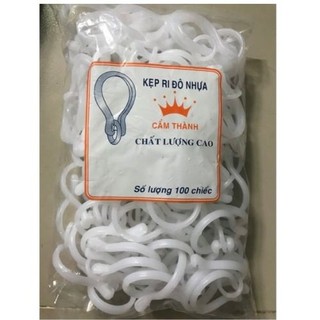 Móc treo mùng khung xếp gọn,khoen nhựa treo màn 100 cái