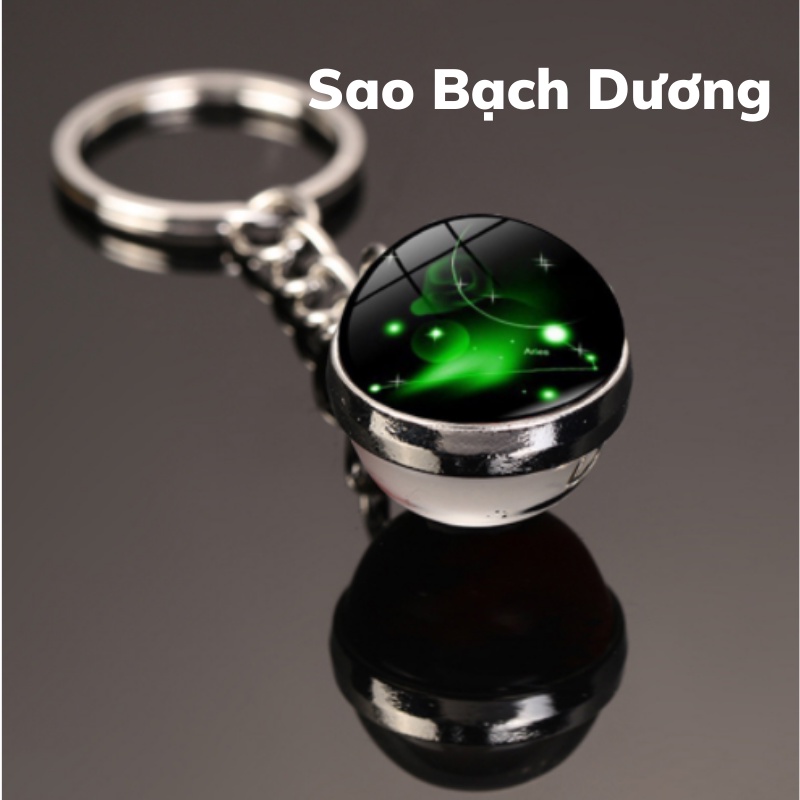 Móc Khóa 12 Chòm Sao Cung Hoàng Đạo Họa Tiết Độc Đáo