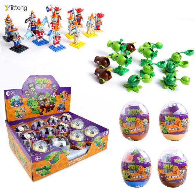 🔥Bán hàng🔥 Mô Hình Trò Chơi Plants vs Zombies ABS PVZ Beans Hộp mù cho trẻ em Đồ chơi Gacha Khối xây dựng giáo dục Đồ chơi trẻ em