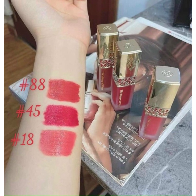 Tách set - Son kem Whoo velvet mini đẹp mịn 2,1gam
