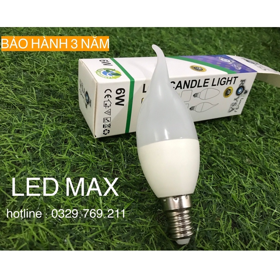 Bóng Led Nến E14 Ánh Sáng Trắng , Bóng Đèn Quả Nhót Trang Trí Đèn Chùm