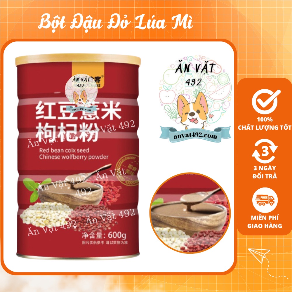 Bột Củ Sen Mix Hạt Dinh Dưỡng, Bột Đậu Đỏ Lúa Mì Dưỡng Nhan, Ăn Kiêng - Ăn Vặt 492