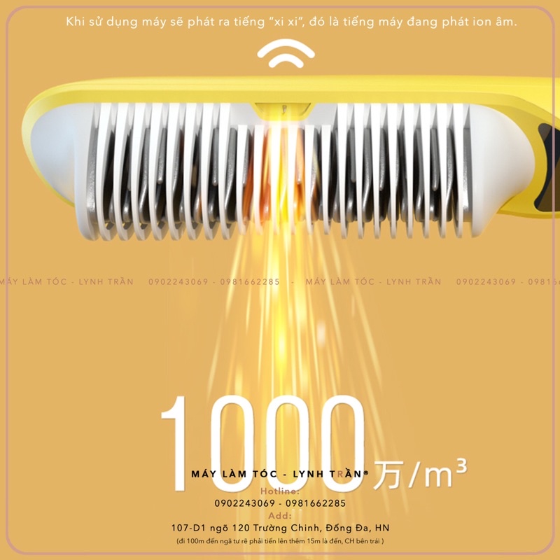 Lược điện chải thẳng ION Pritech®️