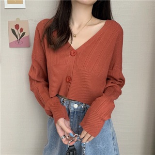 [ORDER] Áo len thun mỏng 2 cúc ulzzang