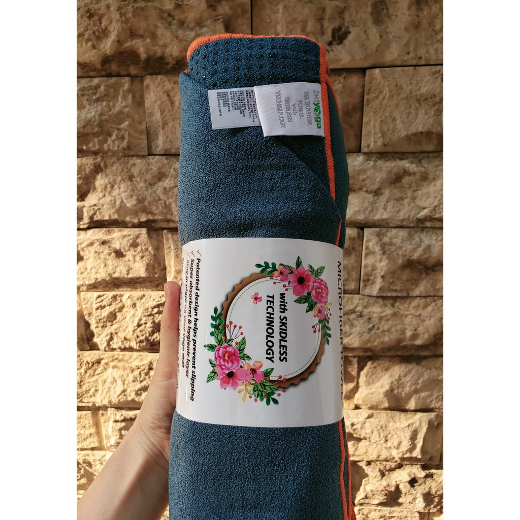 Khăn Trải Thảm Yoga, Nhập Khẩu Đài Loan, Thấm Hút Mồ Hôi, Chống Trơn Trượt Tốt, Sợi Microfiber, hãng beYoga