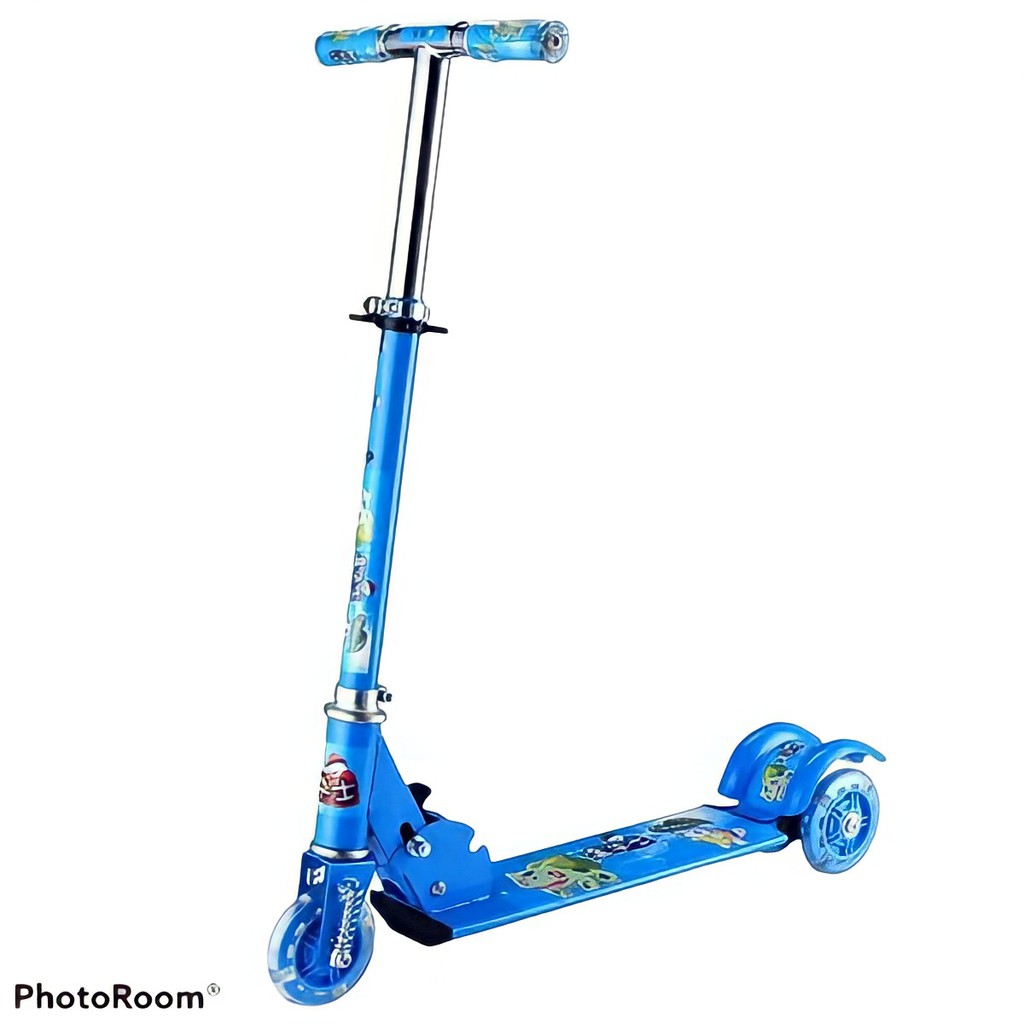 Xe trượt Scooter 3 bánh phát sáng, Bản To có Lò Xo