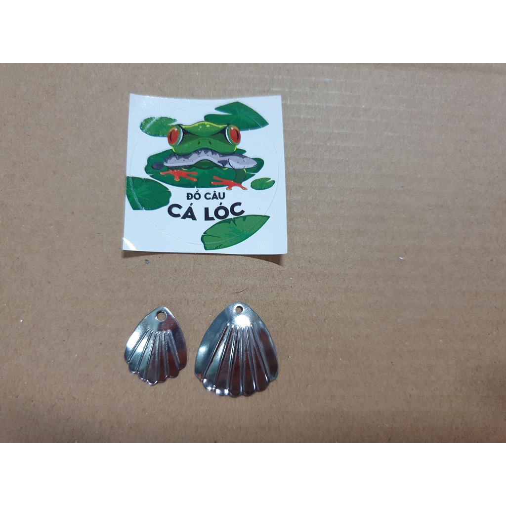Set 5 thìa nhái hơi hình Vỏ Sò / thìa câu cá  có 2 size : 1.5cm và 2.0cm  giá : 15k / set 5 thìa / câu cá