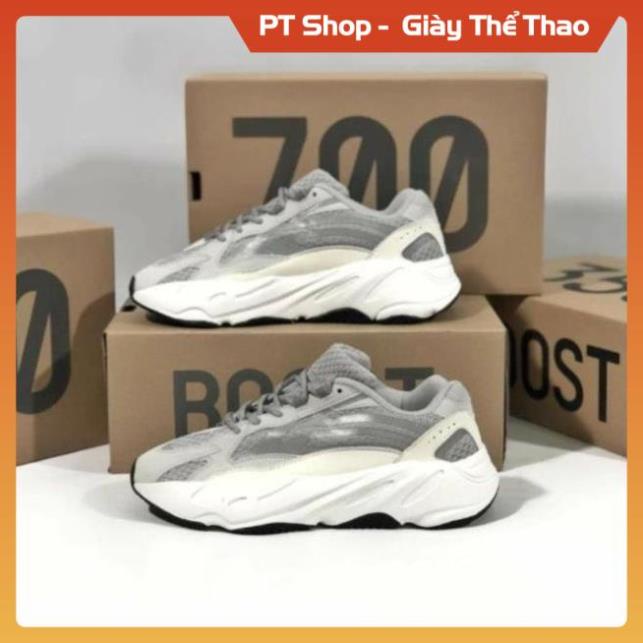 Giày thể thao Sneaker YZ 700 V2 Static phản quang trắng xám phản quang Sịn Sò
