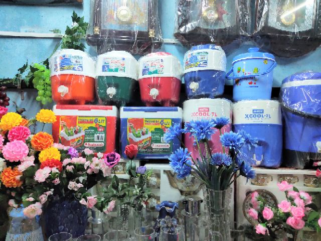 Thùng Đá 3 lít tròn có vòi nhựa Đồng Tâm