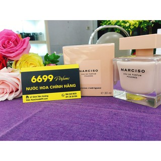 Nước hoa chiết chính hãng narciso hồng thấp - 10ml