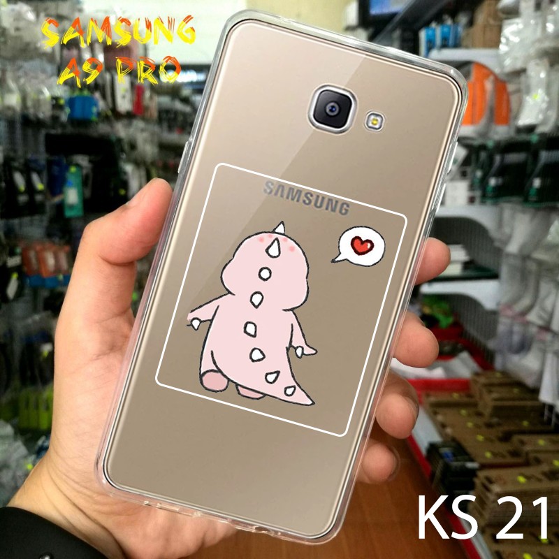 Ốp lưng điện thoai SamSung A9 Pro in hình tự chọn Kute Dino siêu đẹp, độc, lạ - KingStoreHN