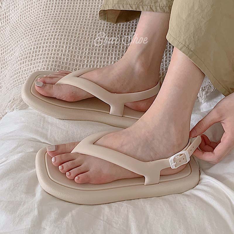 Oeteo shop Xăng đan Xỏ Ngón Thời Trang Nữ